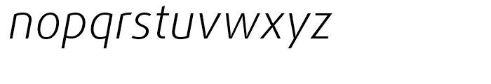 FF Daxline Light Italic Font LOWERCASE