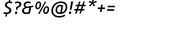 FF Daxline Medium Italic Font OTHER CHARS