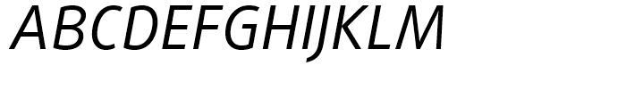 FF Daxline Regular Italic Font UPPERCASE