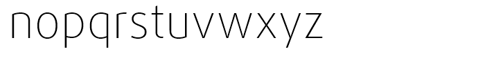 FF Daxline Thin Font LOWERCASE