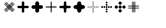 FF Dingbats 20 Circles and Crosses Font OTHER CHARS