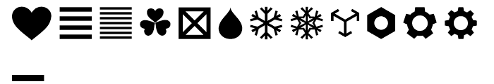 FF Dingbats 20 Mixed Forms Font LOWERCASE