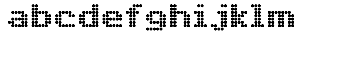 FF Dot Matrix Two Extended Font LOWERCASE
