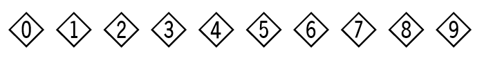 FF Double Digits Diamond Font OTHER CHARS