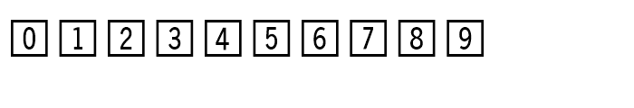 FF Double Digits Square Font OTHER CHARS