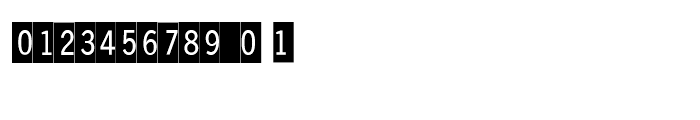 FF Double Digits Square Font UPPERCASE