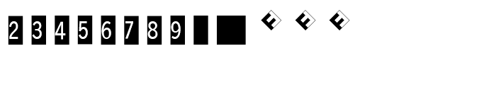 FF Double Digits Square Font UPPERCASE