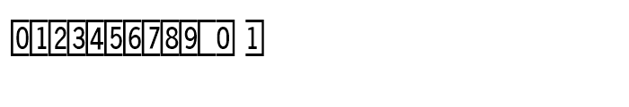 FF Double Digits Square Font LOWERCASE