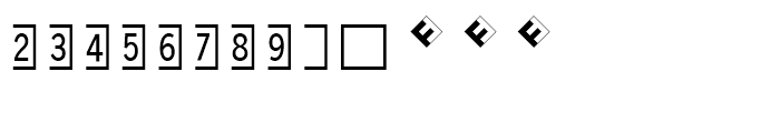 FF Double Digits Square Font LOWERCASE