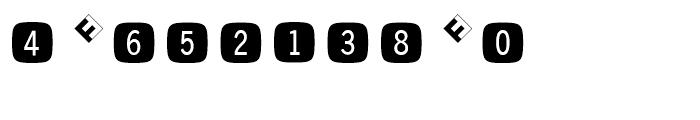 FF Double Digits Super Square Font OTHER CHARS