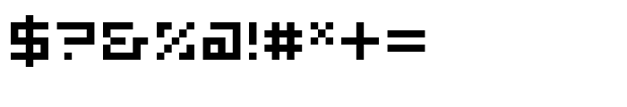 FF Eboy EXT Alpha Font OTHER CHARS