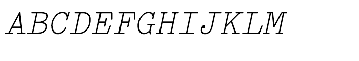 FF Elementa Regular Italic Font UPPERCASE