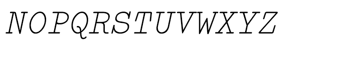 FF Elementa Regular Italic Font UPPERCASE
