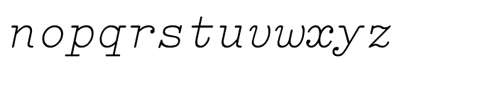 FF Elementa Regular Italic Font LOWERCASE