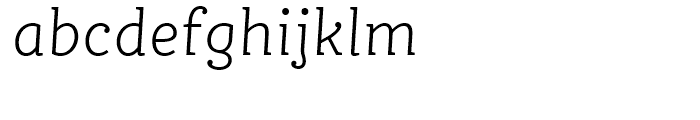FF Ernestine Light Italic Font LOWERCASE