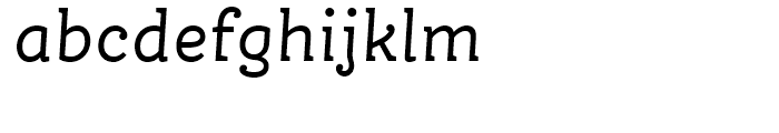FF Ernestine Regular Italic Font LOWERCASE
