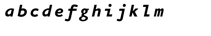 FF Eureka Mono Bold Italic Font LOWERCASE