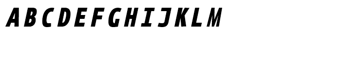 FF Eureka Mono Condensed Black Italic Font UPPERCASE