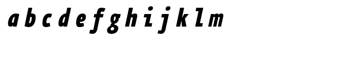 FF Eureka Mono Condensed Black Italic Font LOWERCASE