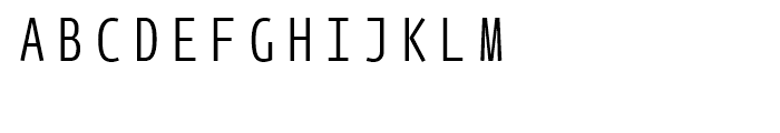 FF Eureka Mono Condensed Light Font UPPERCASE