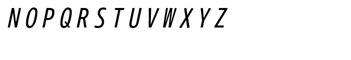FF Eureka Mono Condensed Regular Italic Font UPPERCASE