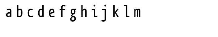 FF Eureka Mono Condensed Regular Font LOWERCASE