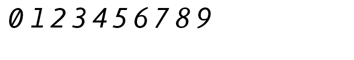 FF Eureka Mono Regular Italic Font OTHER CHARS