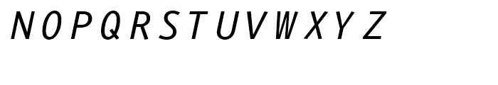 FF Eureka Mono Regular Italic Font UPPERCASE