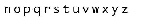 FF Eureka Mono Regular Font LOWERCASE