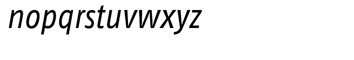 FF Fago Condensed Regular Italic Font LOWERCASE