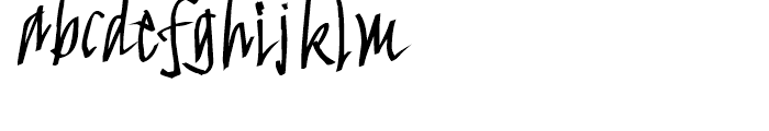 FF FancyWriting Median Font LOWERCASE