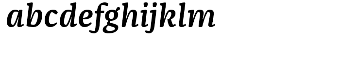 FF Franziska Demi Bold Italic Font LOWERCASE