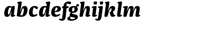 FF Franziska Extra Bold Italic Font LOWERCASE