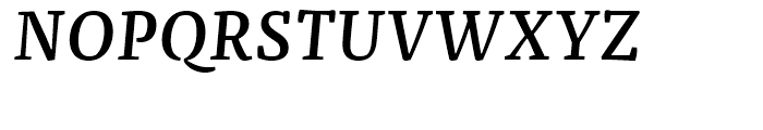 FF Franziska Medium Italic Font UPPERCASE