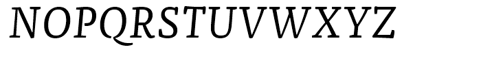 FF Franziska Regular Italic Font UPPERCASE
