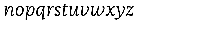 FF Franziska Regular Italic Font LOWERCASE