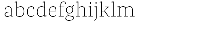 FF Franziska Thin Font LOWERCASE
