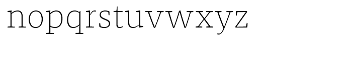 FF Franziska Thin Font LOWERCASE