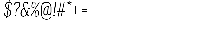 FF Good Condensed Light Italic Font OTHER CHARS