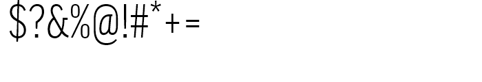 FF Good Condensed Light Font OTHER CHARS