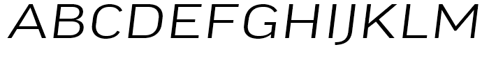 FF Good Extended Light Italic Font UPPERCASE