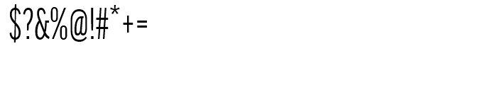 FF Good Headline Compressed Regular Font OTHER CHARS