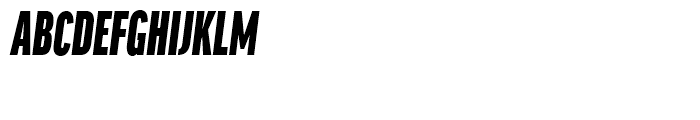 FF Good Headline Compressed Ultra Italic Font UPPERCASE