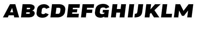 FF Good Headline Extended Black Italic Font UPPERCASE