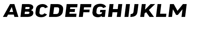 FF Good Headline Extended Bold Italic Font UPPERCASE