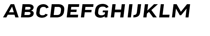 FF Good Headline Extended Medium Italic Font UPPERCASE