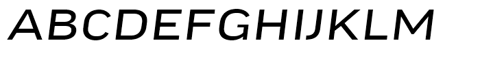 FF Good Headline Extended Regular Italic Font UPPERCASE