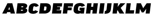 FF Good Headline Extended Ultra Italic Font UPPERCASE