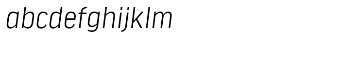 FF Good Headline Narrow Light Italic Font LOWERCASE