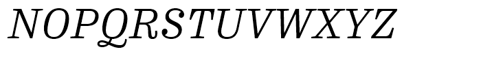 FF Hertz Light Italic Font UPPERCASE
